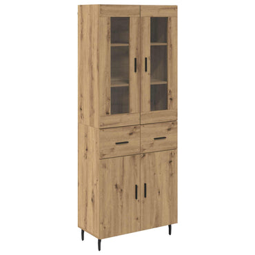 vidaXL Buffet haut avec tiroirs 2 pcs Chêne artisanale Bois d'ingénierie