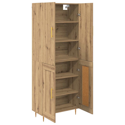 vidaXL Highboard Artisan-Eiche 69,5 x 34 x 180 cm Holzwerkstoff