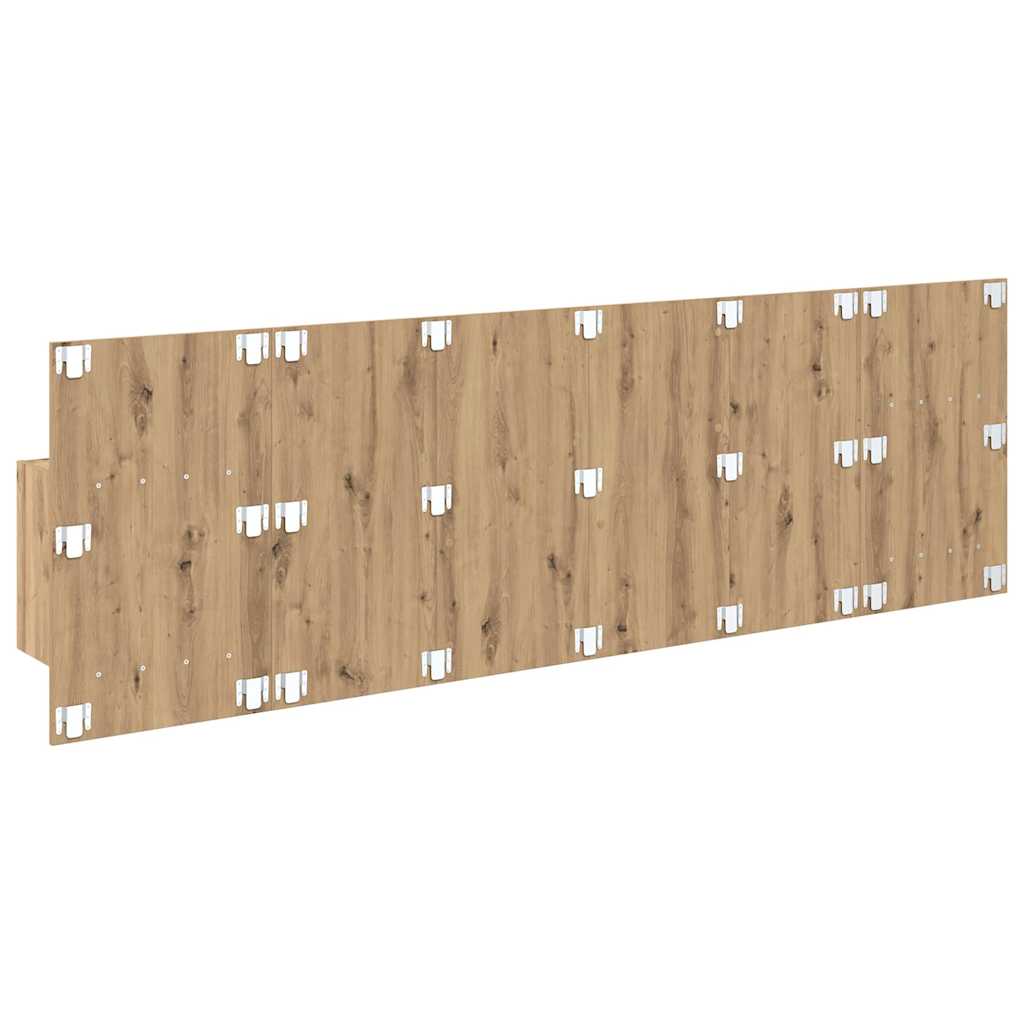 Kopfteil mit Schrank 3 pcs Artisan-Eiche Holzwerkstoff