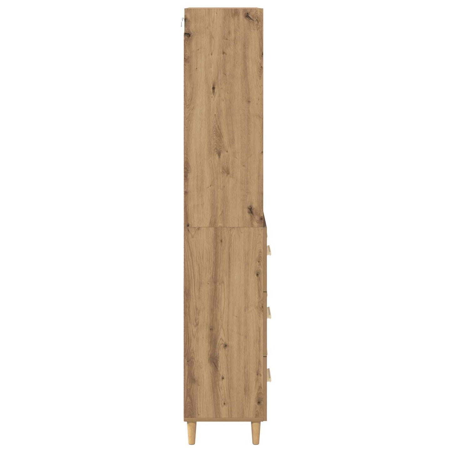 vidaXL Highboard Chêne Artisanal 69,5 x 32,5 x 180 cm Bois d'ingénierie