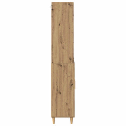 vidaXL Bahut en bois d'ingénierie chêne artisan 69,5 x 32,5 x 180 cm