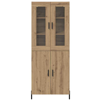 vidaXL Highboard Artisan-Eiche 69,5 x 34 x 180 cm Holzwerkstoff