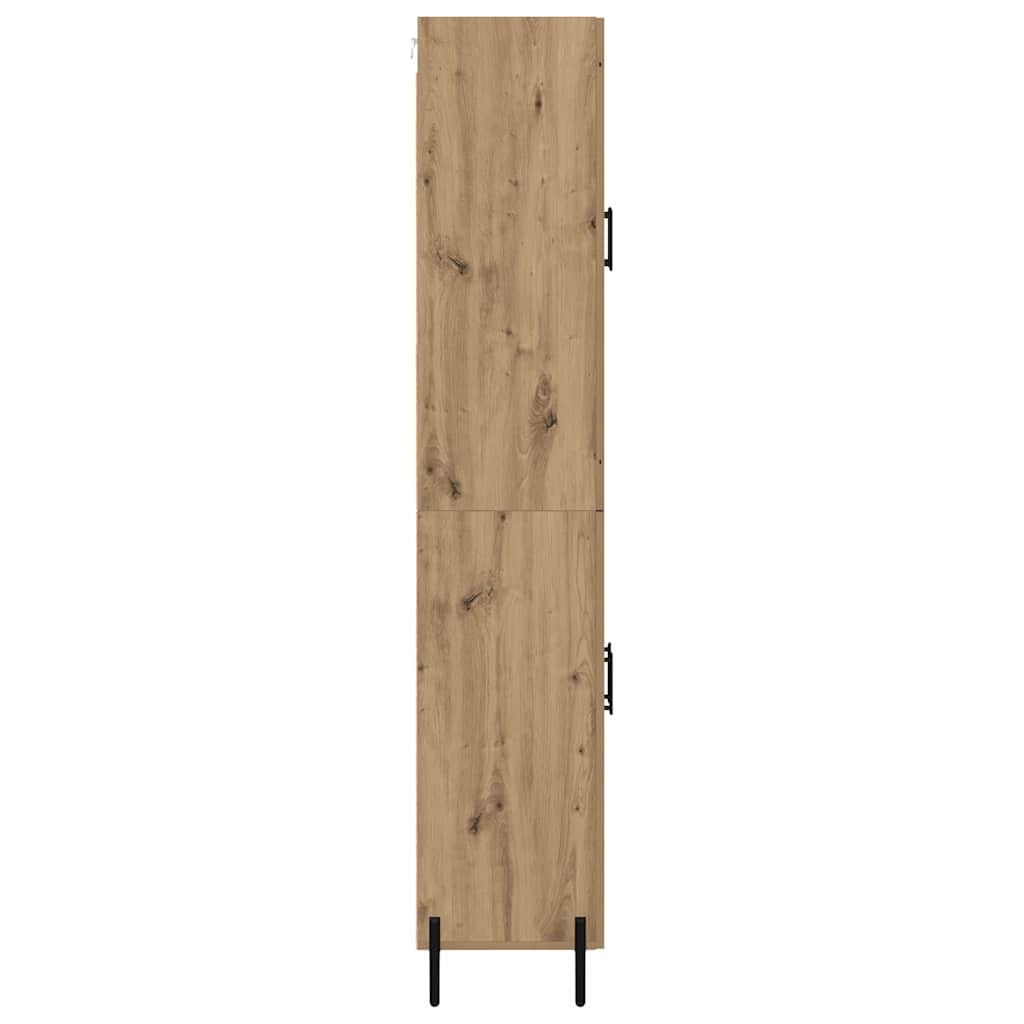vidaXL Highboard Artisan-Eiche 69,5 x 34 x 180 cm Holzwerkstoff