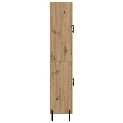vidaXL Highboard Artisan-Eiche 69,5 x 34 x 180 cm Holzwerkstoff