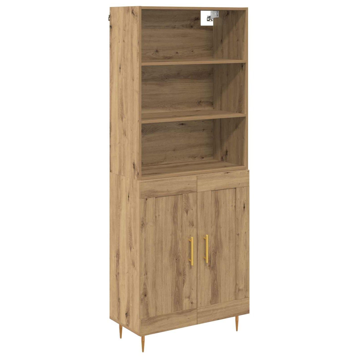 vidaXL Highboard Artisan-Eiche 69,5 x 34 x 180 cm Holzwerkstoff