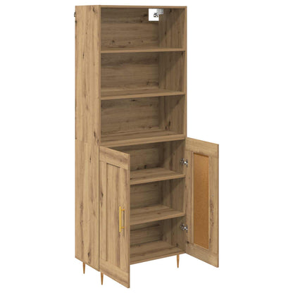 vidaXL Highboard Artisan-Eiche 69,5 x 34 x 180 cm Holzwerkstoff