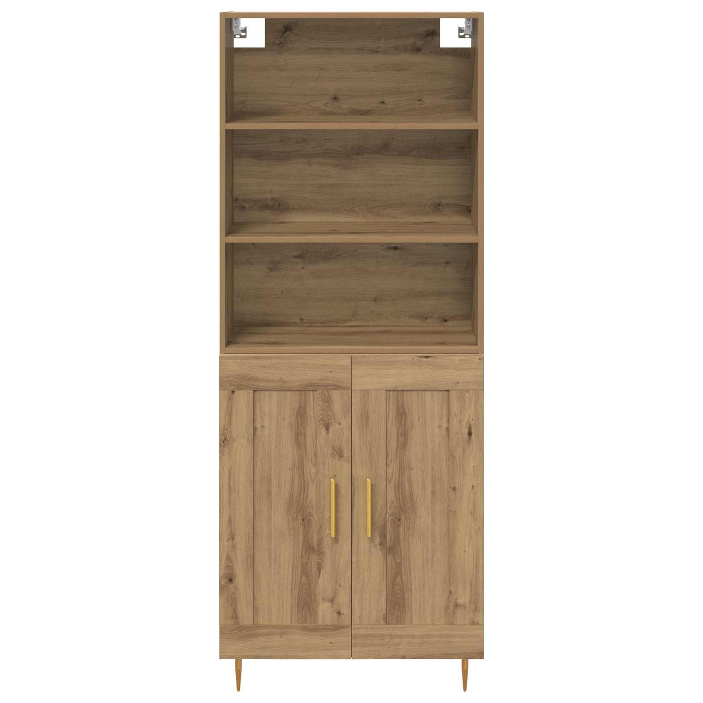 vidaXL Highboard Artisan-Eiche 69,5 x 34 x 180 cm Holzwerkstoff
