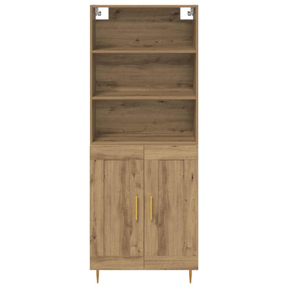 vidaXL Highboard Artisan-Eiche 69,5 x 34 x 180 cm Holzwerkstoff