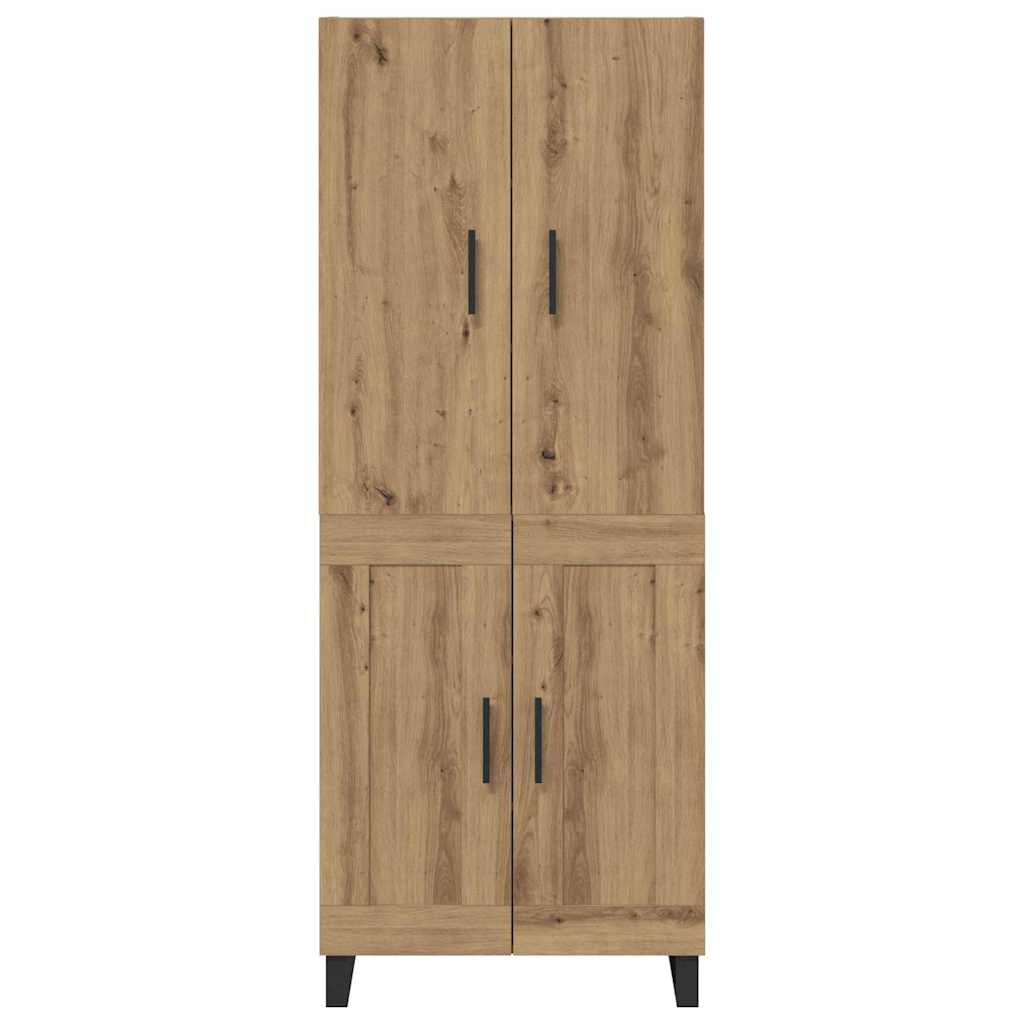 vidaXL Highboard 2 pcs Artisan-Eiche 69,5 x 34 x 180 cm