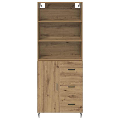 vidaXL Highboard mit Schubladen Artisan-Eiche 69,5 x 34 x 180 cm