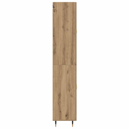 vidaXL Highboard Artisan-Eiche 69,5 x 34 x 180 cm Holzwerkstoff