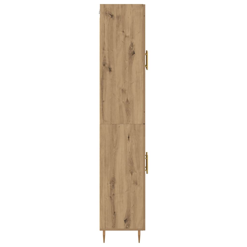 vidaXL Highboard 2 pcs Artisan-Eiche Holzwerkstoff