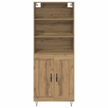 vidaXL Highboard 2 pcs Artisan-Eiche Holzwerkstoff