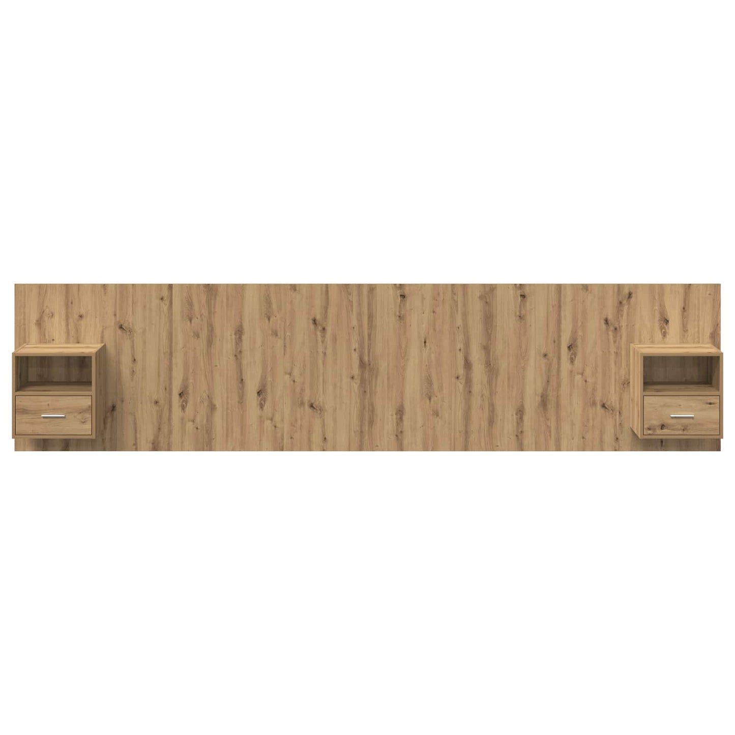 vidaXL Kopfteil mit Schrank 3 pcs Artisan-Eiche Holzwerkstoff