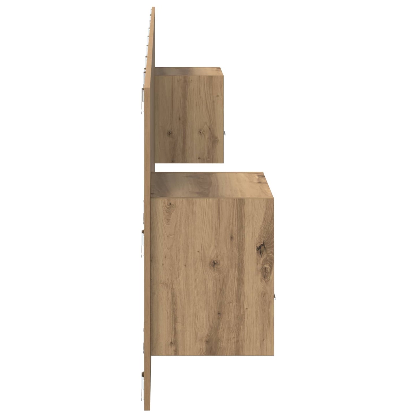 vidaXL Kopfteil mit Schrank 3 pcs Artisan-Eiche Holzwerkstoff