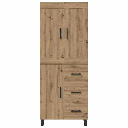 vidaXL Highboard Artisan-Eiche 69,5 x 34 x 180 cm Holzwerkstoff