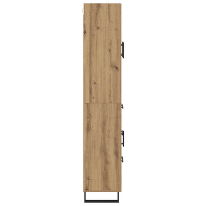 vidaXL Highboard Artisan-Eiche 69,5 x 34 x 180 cm Holzwerkstoff