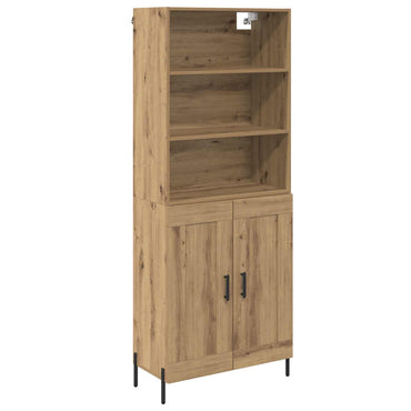 vidaXL Highboard Artisan-Eiche 69,5 x 32,5 x 180 cm Holzwerkstoff