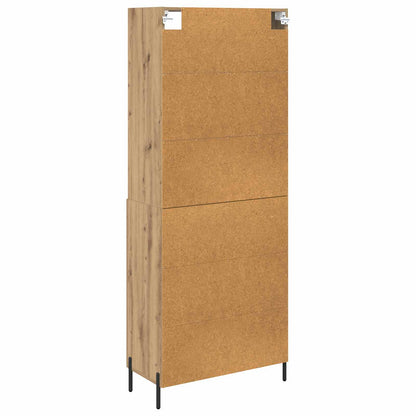 vidaXL Highboard Artisan-Eiche 69,5 x 32,5 x 180 cm Holzwerkstoff