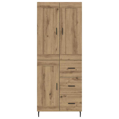vidaXL Highboard mit Schubladen 2 pcs Artisan-Eiche Holzwerkstoff