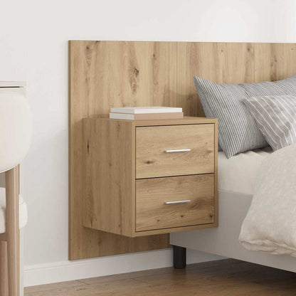 vidaXL Kopfteil mit Schrank 3 pcs Artisan-Eiche Holzwerkstoff