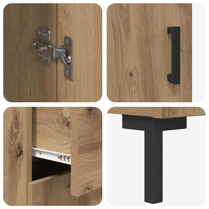vidaXL Highboard Artisan-Eiche 69,5 x 34 x 180 cm Holzwerkstoff