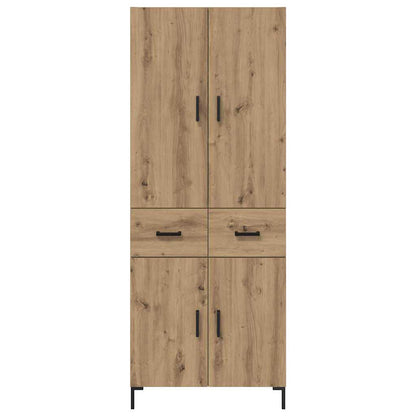 vidaXL Highboard Artisan-Eiche 69,5 x 34 x 180 cm Holzwerkstoff