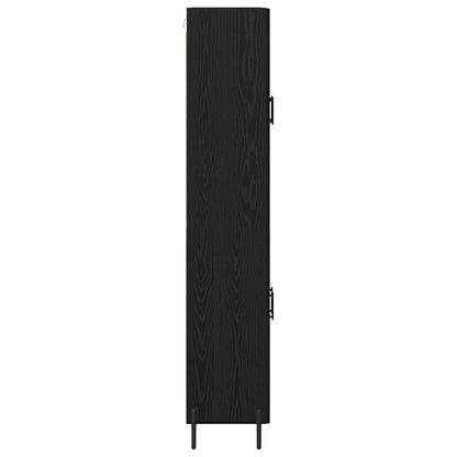 vidaXL Highboard 2 Stück Schwarz Eichen-Optik Holzwerkstoff