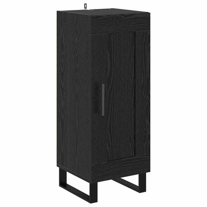 vidaXL Highboard Schwarz Eichen-Optik 34,5 x 34 x 180 cm Holzwerkstoff