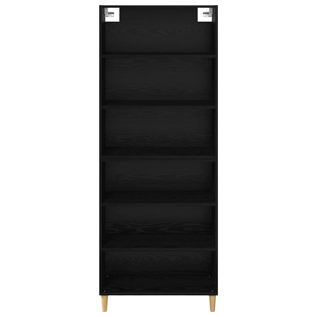 vidaXL Highboard Schwarz Eichen-Optik 69,5 x 32,5 x 180 cm