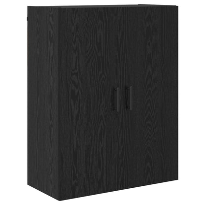 Highboard Schwarz Eichen-Optik 69,5 x 34 x 180 cm Holzwerkstoff