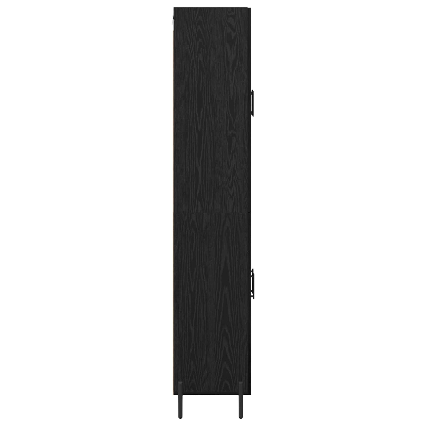 Highboard Schwarz Eichen-Optik 69,5 x 34 x 180 cm Holzwerkstoff