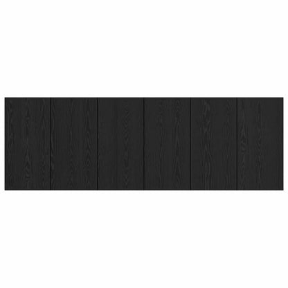 vidaXL Kopfteil mit Schrank 3 pcs Schwarz Eichen-Optik Holzwerkstoff