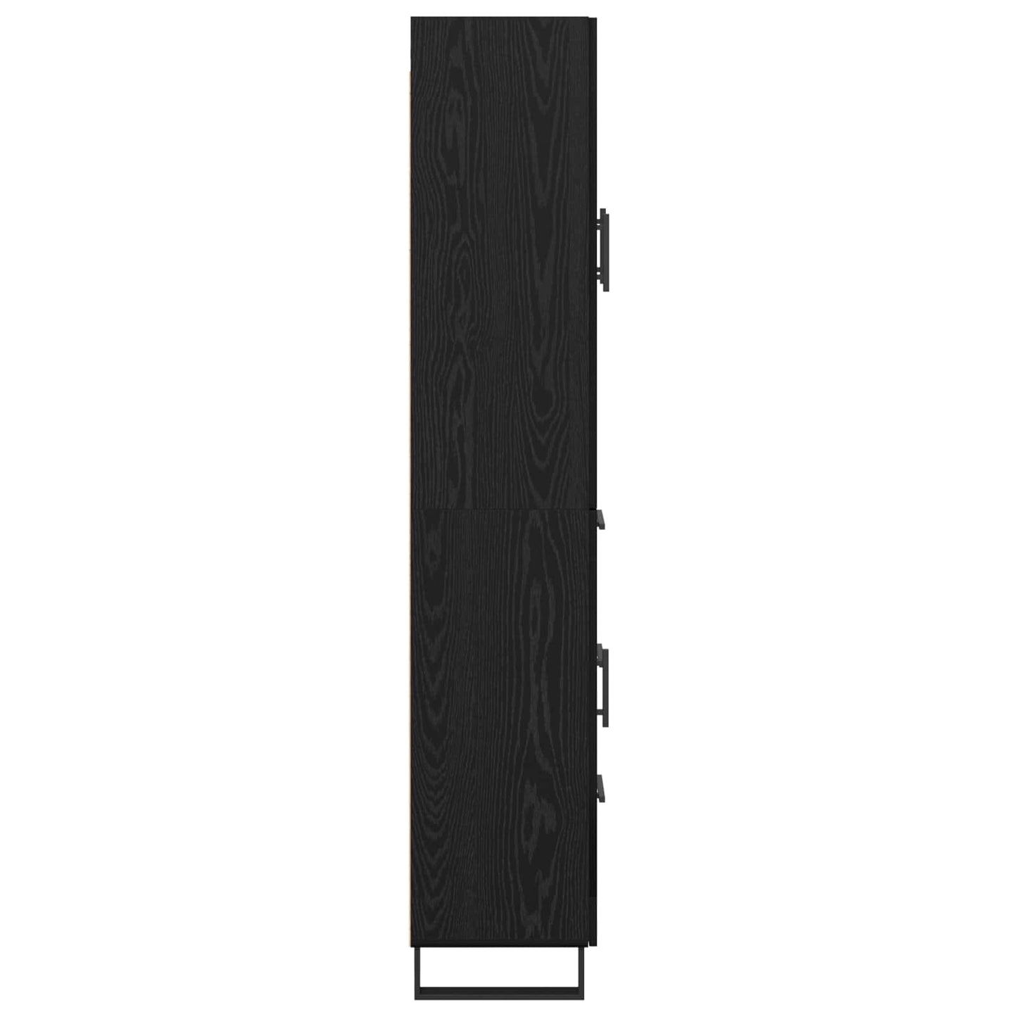 vidaXL Vaisselier 2 pcs Noir aspect chêne 69,5 x 34 x 180 cm