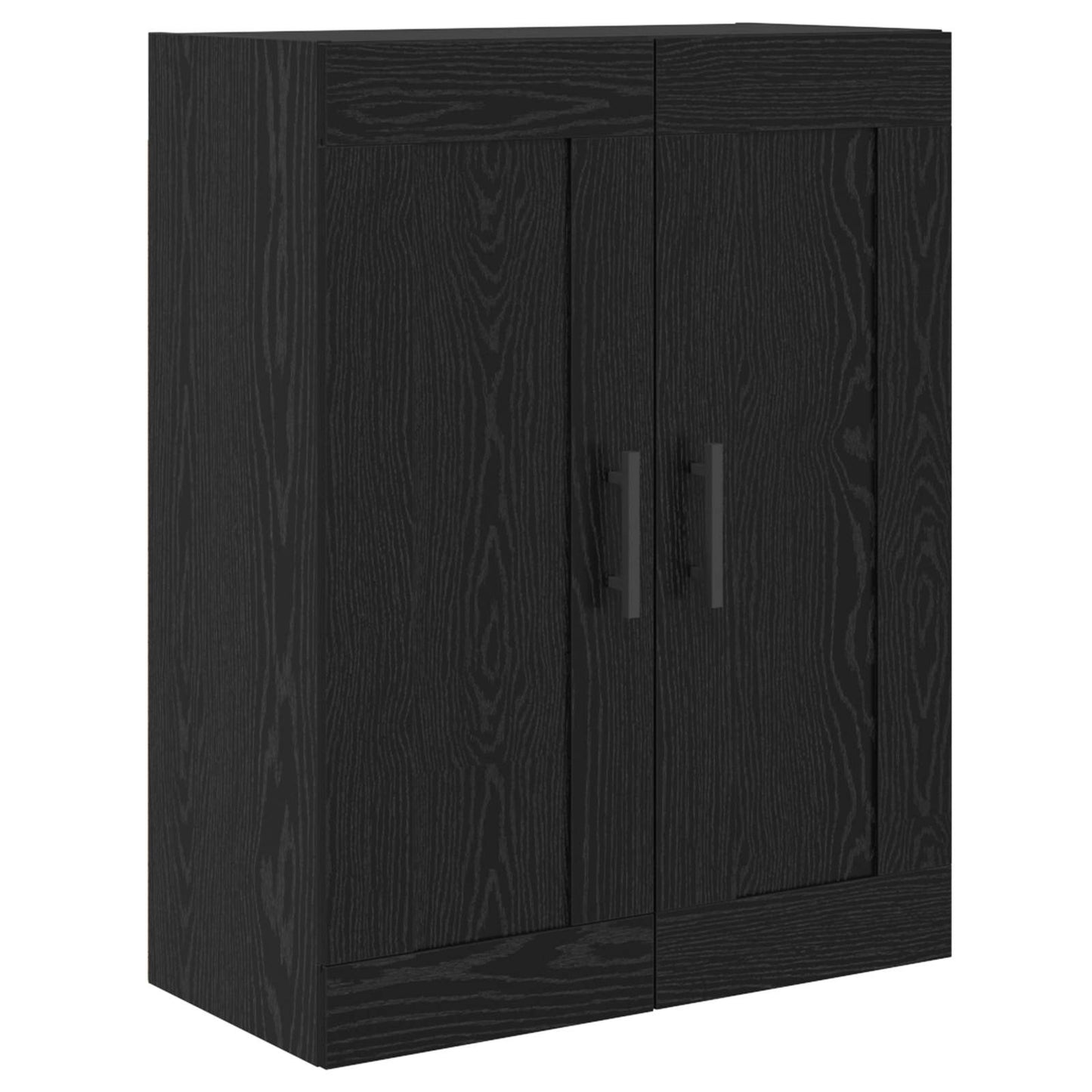 Highboard Schwarz Eichen-Optik 69,5 x 34 x 180 cm Holzwerkstoff