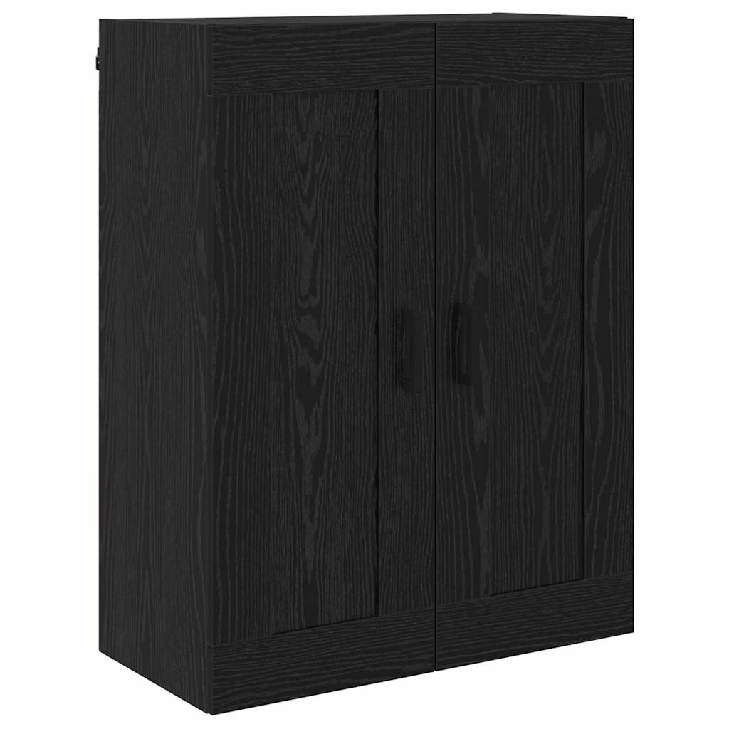 vidaXL Highboard 2 pcs Schwarz Eichen-Optik Holzwerkstoff
