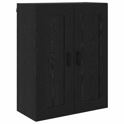 vidaXL Highboard 2 pcs Schwarz Eichen-Optik Holzwerkstoff