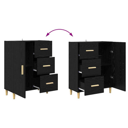 vidaXL Highboard Schwarz Eichen-Optik 69,5 x 32,5 x 180 cm