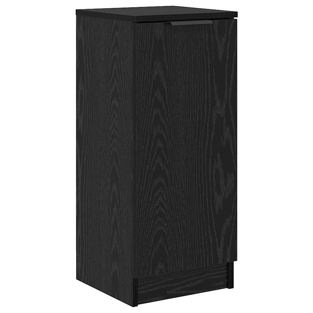 vidaXL Sideboard 3 pcs Schwarz Eichen-Optik Holzwerkstoff