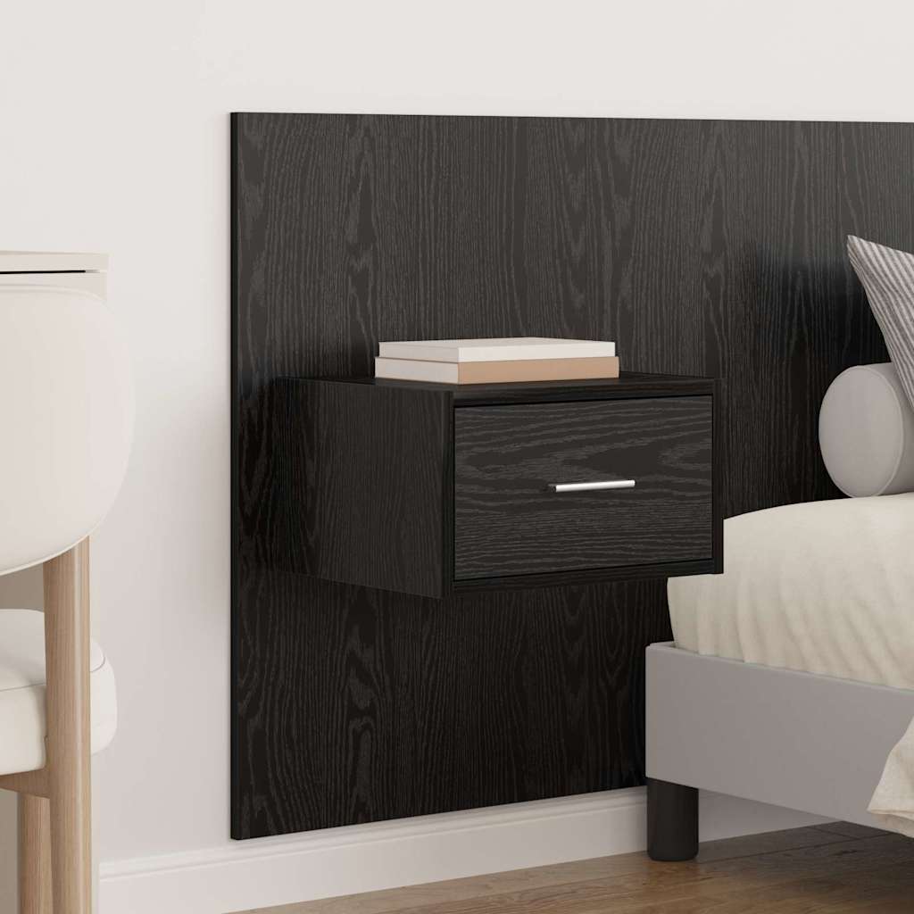 vidaXL Kopfteil mit Schrank 3 pcs Schwarz Eichen-Optik Holzwerkstoff