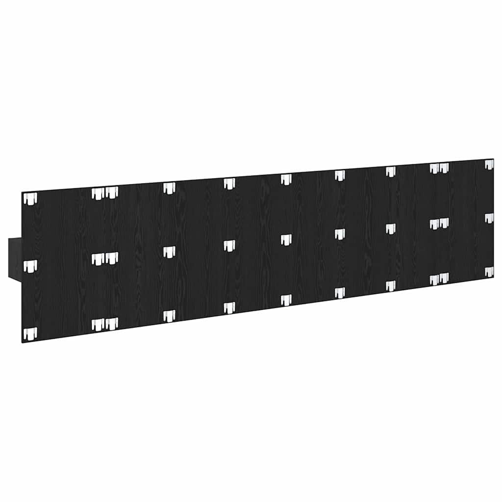 vidaXL Kopfteil mit Schrank 3 pcs Schwarz Eichen-Optik Holzwerkstoff
