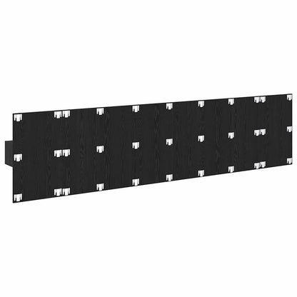 vidaXL Kopfteil mit Schrank 3 pcs Schwarz Eichen-Optik Holzwerkstoff