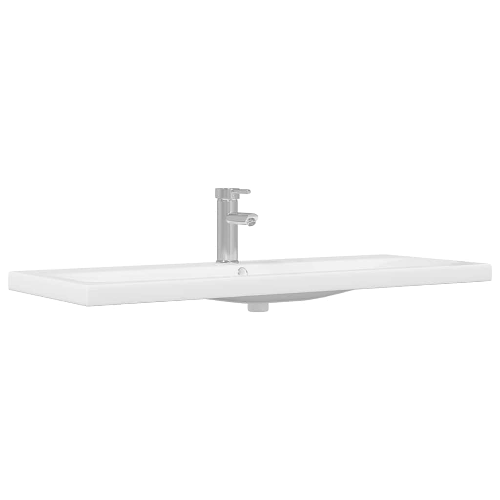 vidaXL Badezimmerschrank Schwarz Eichen-Optik 100 x 38,5 x 46 cm