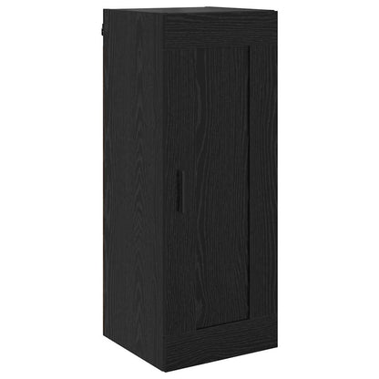 vidaXL Highboard Schwarz Eichen-Optik 34,5 x 34 x 180 cm Holzwerkstoff