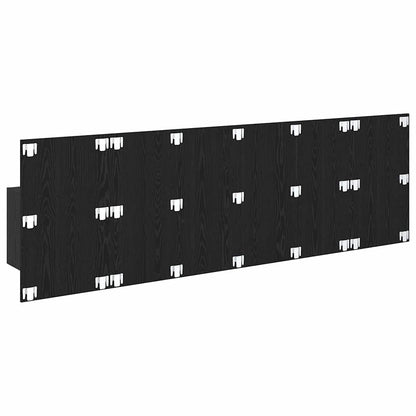 vidaXL Kopfteil mit Schrank 3 Stück Schwarz Eichen-Optik Holzwerkstoff