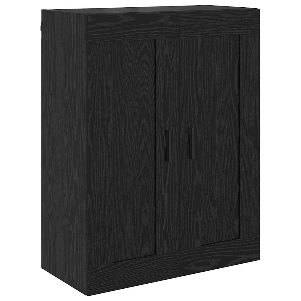 vidaXL Highboard 2 pcs Schwarz Eichen-Optik Holzwerkstoff