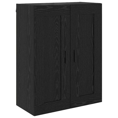 vidaXL Highboard 2 pcs Schwarz Eichen-Optik Holzwerkstoff