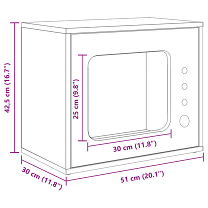Katzenhaus Sonoma 51 x 30 x 42,5 cm Holzwerkstoff