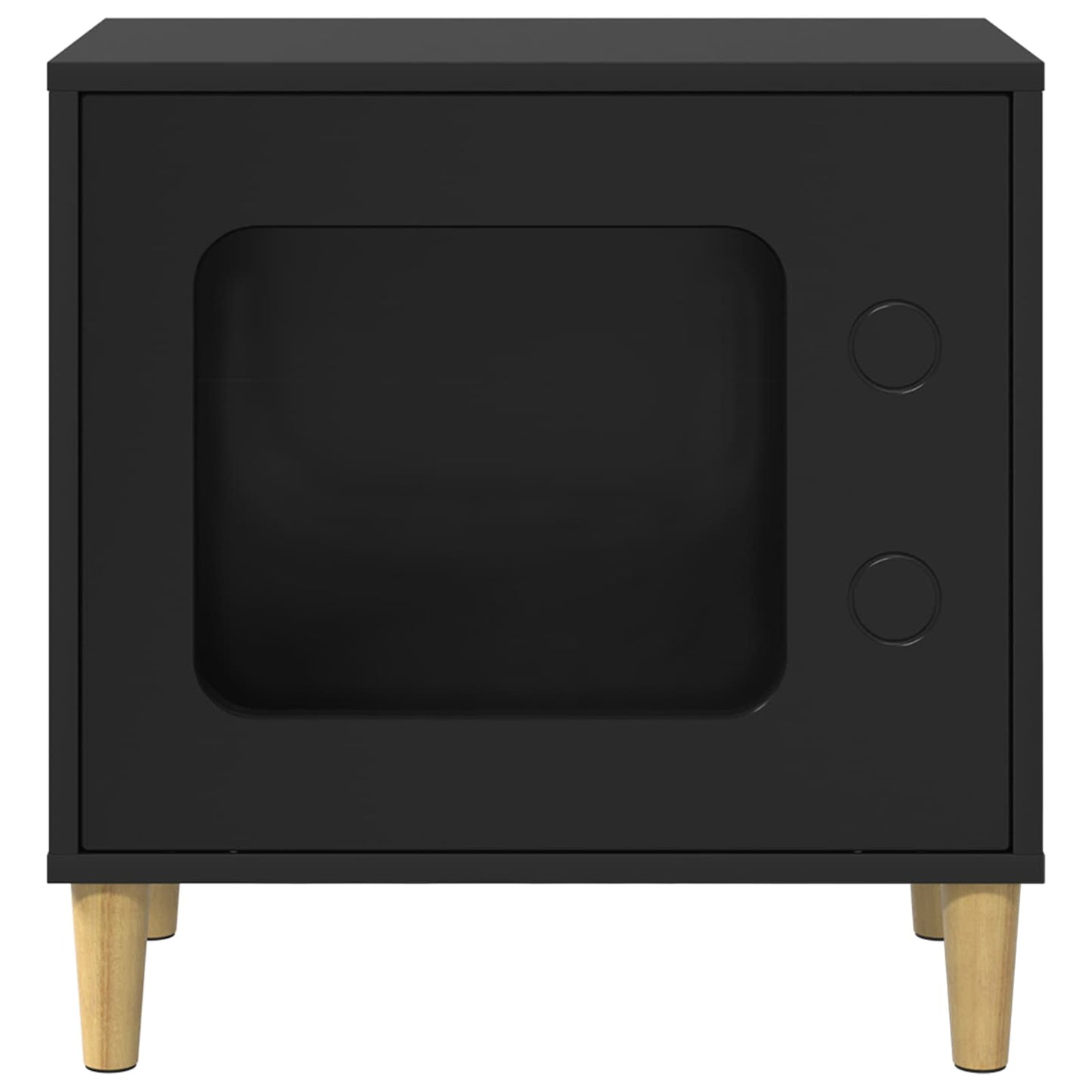 Katzenhaus Schwarz 51 x 30 x 52 cm Holzwerkstoff