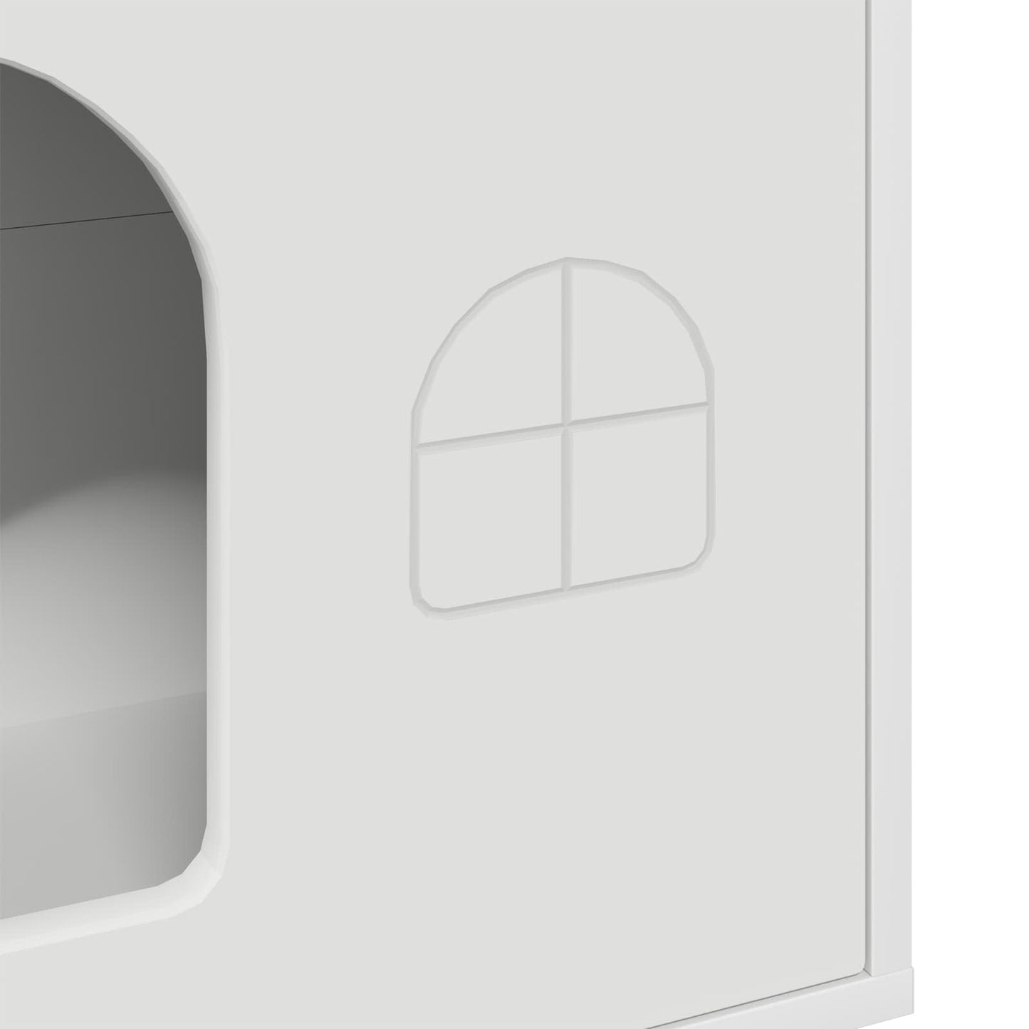 Katzenhaus Weiß 51 x 30 x 52 cm Holzwerkstoff